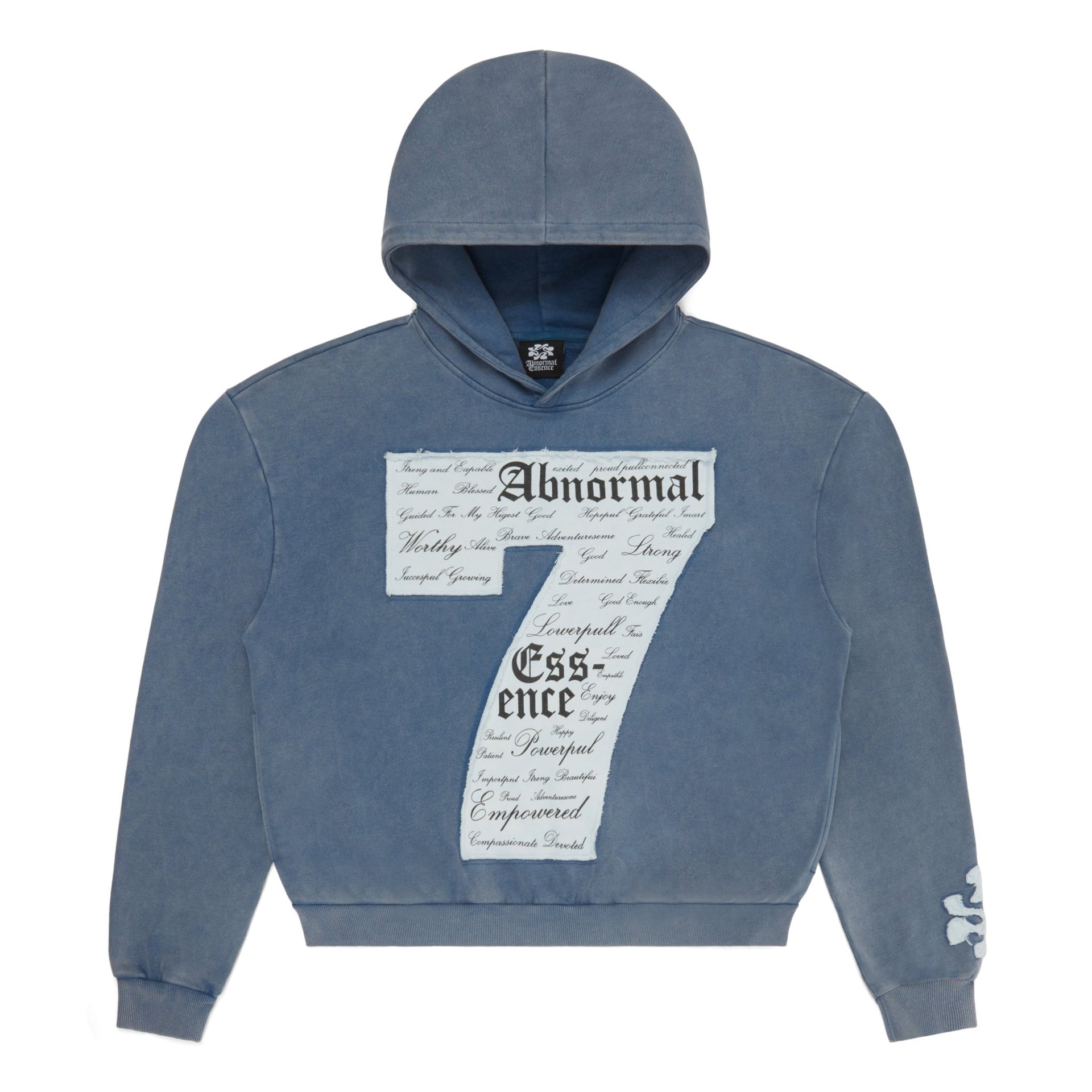 "Untamed Confidence" Hoodie (Denim Blue) - Abnormal Essence