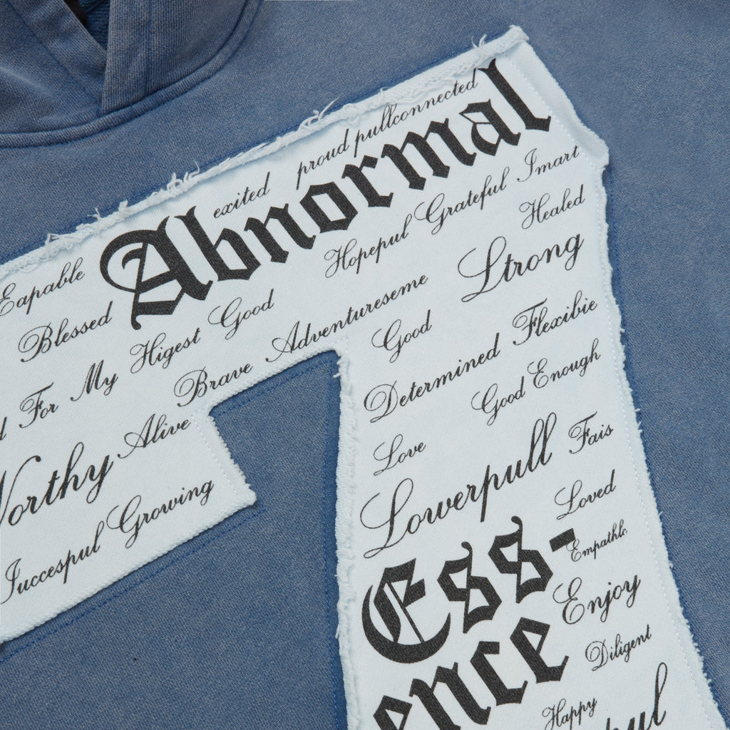 "Untamed Confidence" Hoodie (Denim Blue) - Abnormal Essence