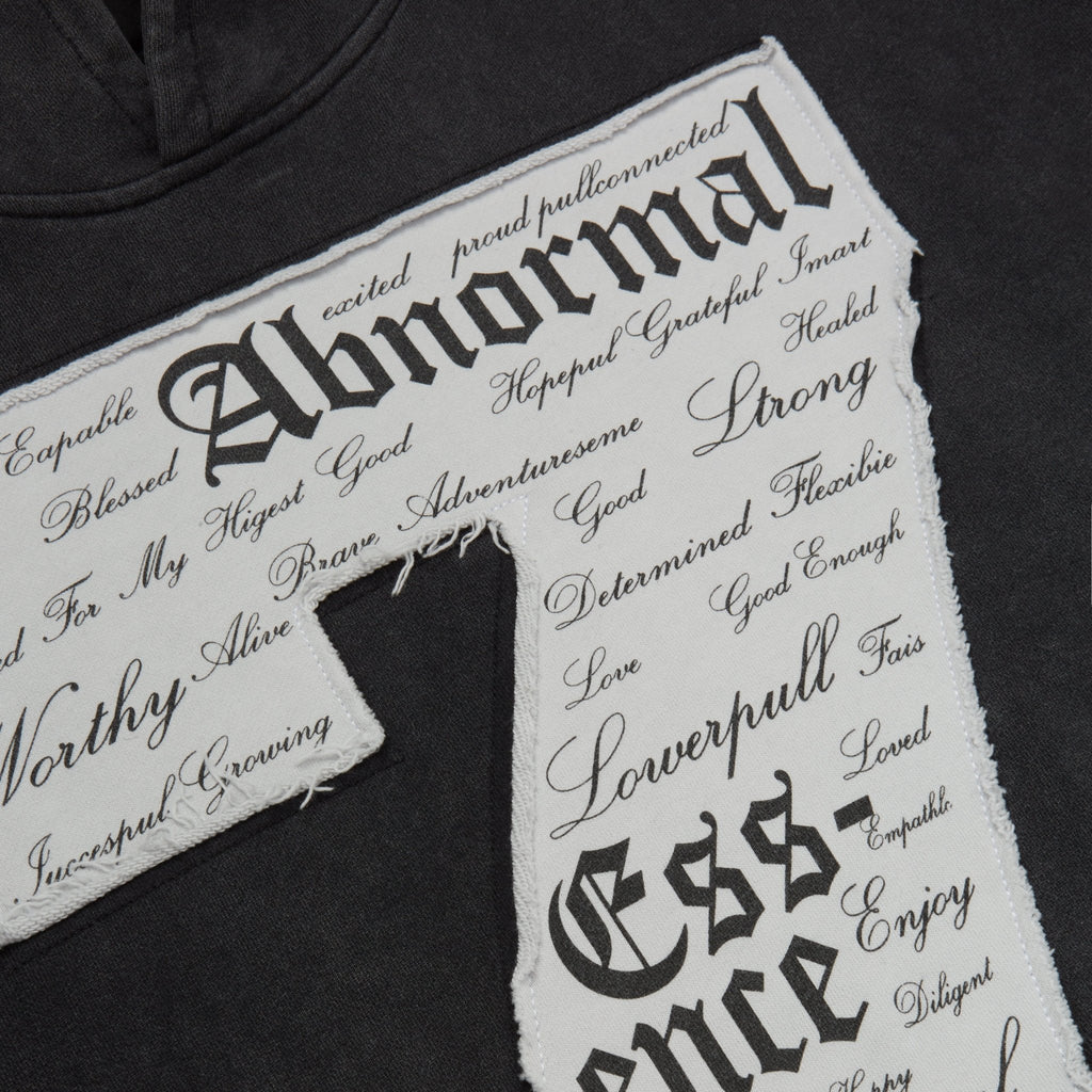 "Untamed Confidence" Hoodie (Vintage Black) - Abnormal Essence